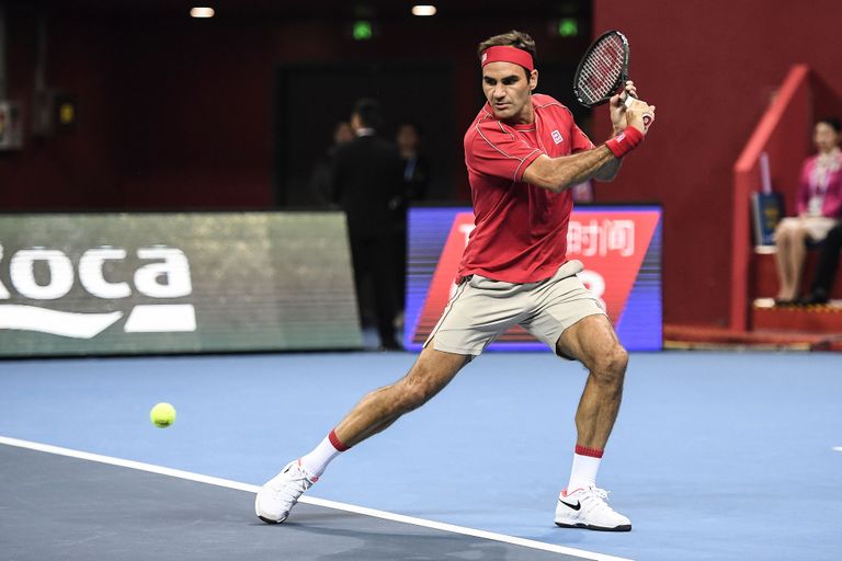 Roger Federer detsembris 2019 Hiinas tenniseturniiril.