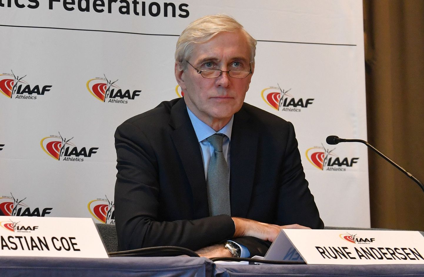 Представитель Международной ассоциации легкоатлетических федераций  Руне Андерсен