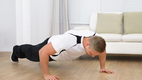 Healthy Fitness Man Doing Pushups Healthy Fitness Man Doing Pushups
