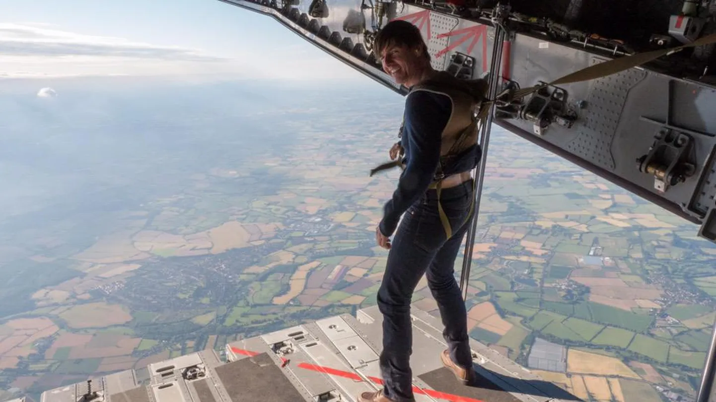 Kaader 2015. aasta filmis «Võimatu missioon: salajane rahvas». Pildil Tom Cruise