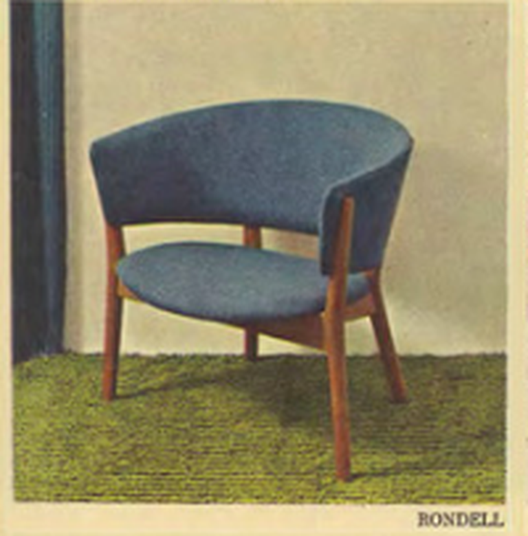 RONDELL sērijas krēsla reklāma 1962. gada IKEA katalogā
