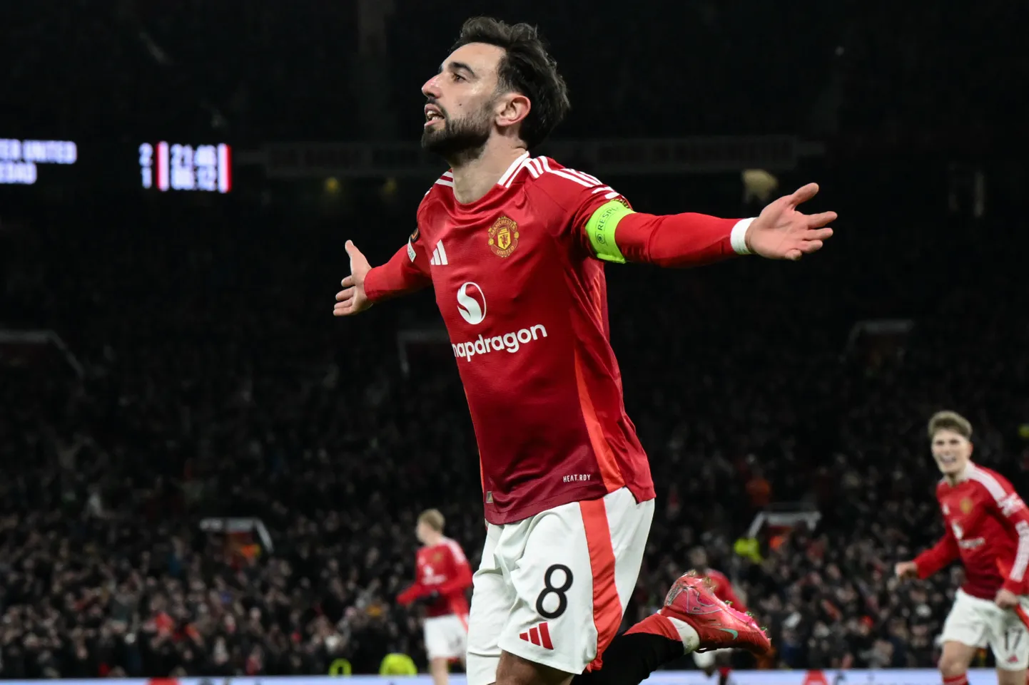 Bruno Fernandesi kübaratrikk viis Man Unitedi marjamaale.