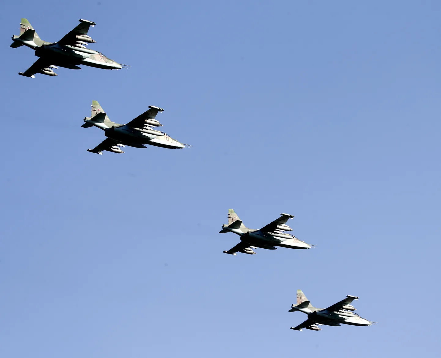 Vene õhujõudude lennukid Su-24.