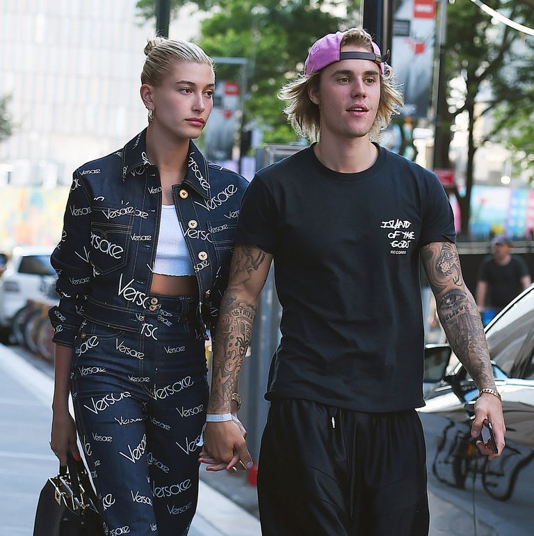 Justin Bieber ja Hailey Baldwin Manhattanil.