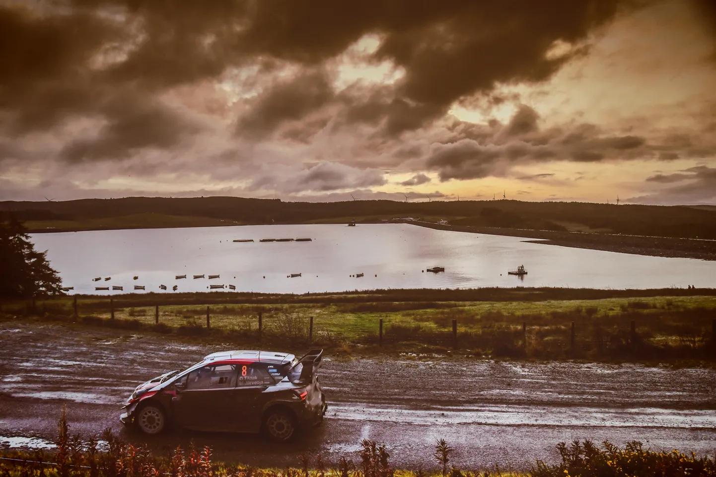 Ott Tänak 2019. aasta Walesi rallil. Tegu oli viimase MM-etapiga, mis Suurbritannias on sõidetud.