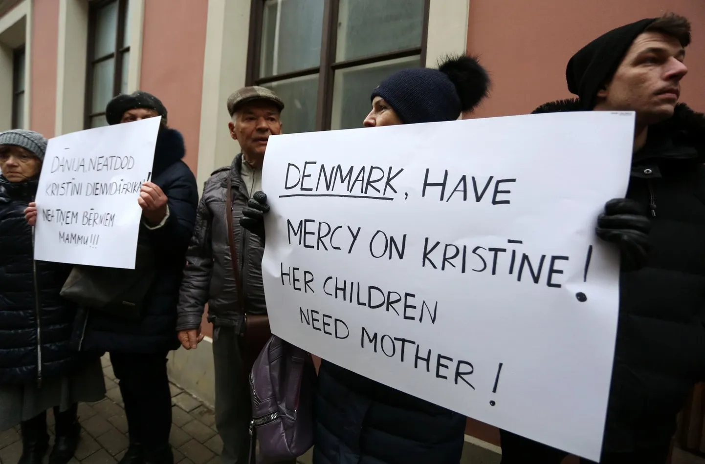 Meeleavaldus Kristīne Misāne toetuseks Riias.