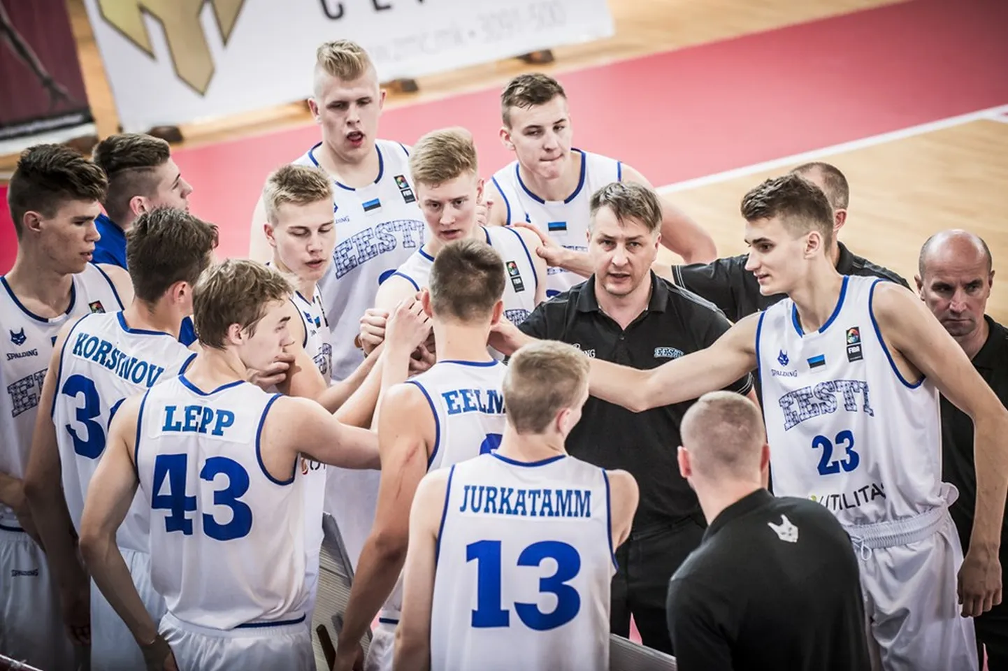 Eesti U18 korvpallikoondis.