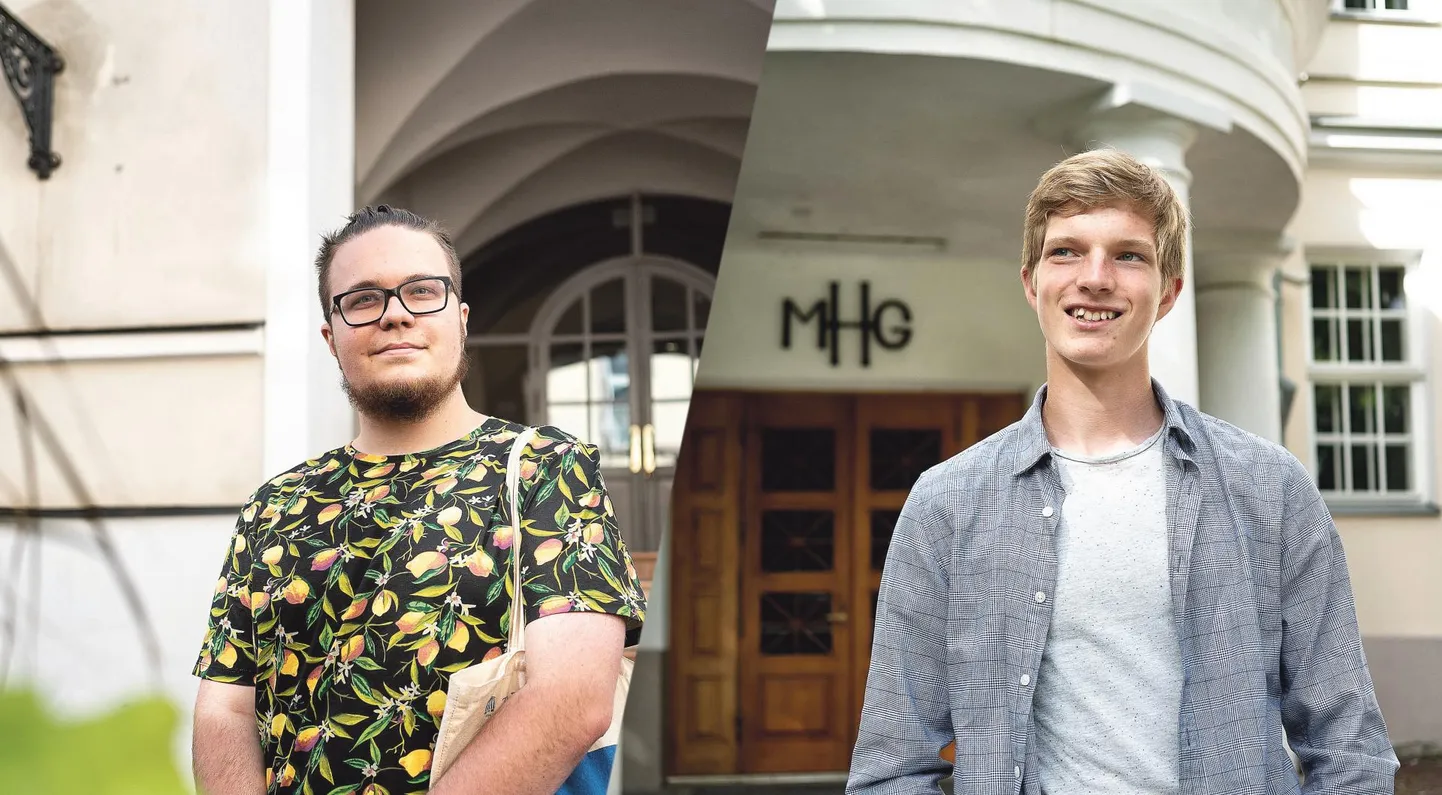 Rakett 69 finalist Riko Piirisild (vasakul) lõpetas kevadel Hugo Treffneri gümnaasiumi reaalsuuna ning astus Tartu ülikooli õppima informaatikat. Uku Andreas Reigo läks Miina Härma gümnaasiumi 11. klassi ning tahab tulevikus tegeleda jätkusuutliku energeetikaga.