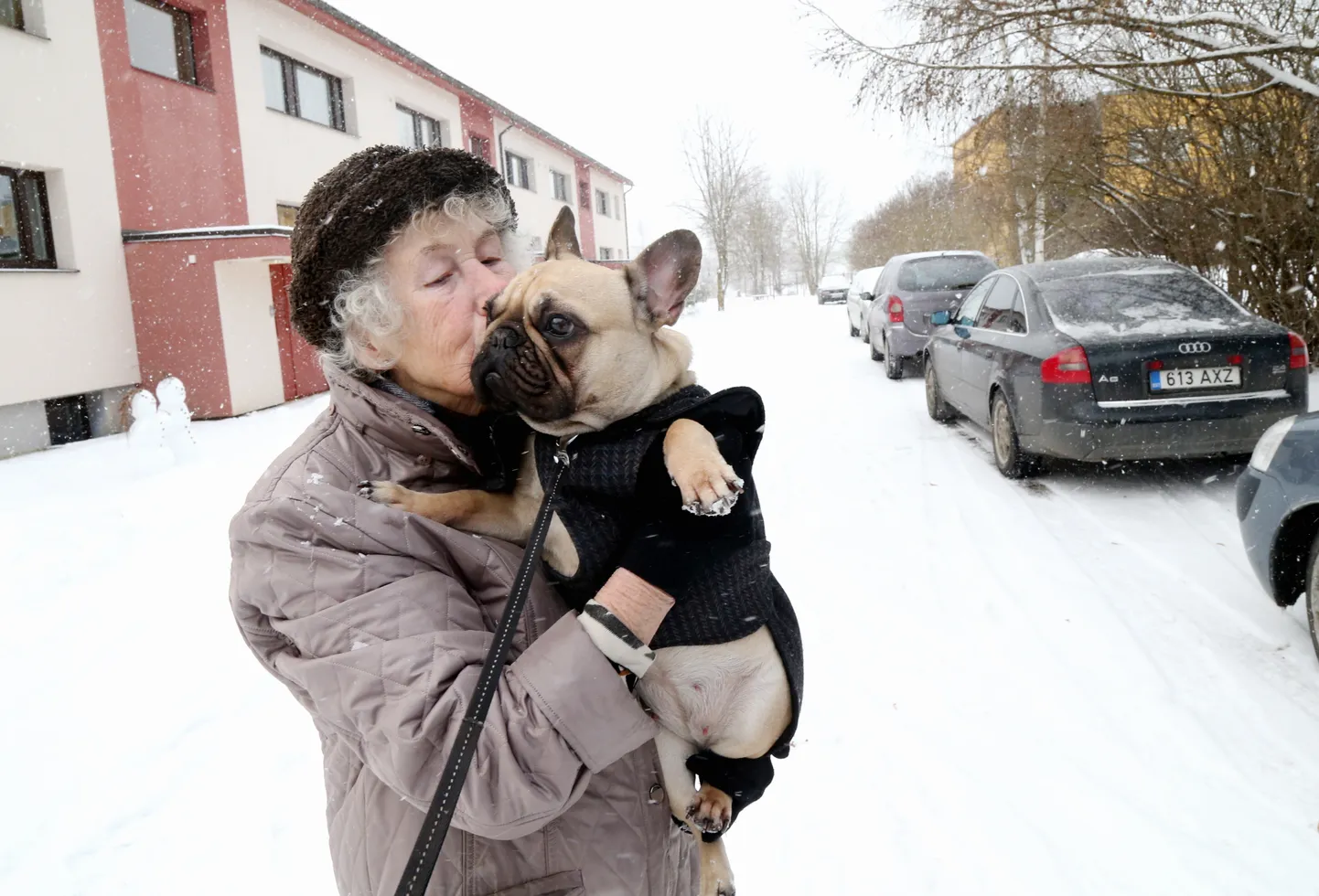 Helgi Bergmann on oma prantsuse buldogi Liisuga jalutades veel ettevaatlikum, et ohtlikke olukordi vältida.