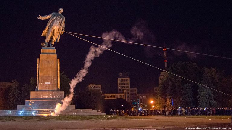Памятник Ленину в Харькове снесли еще 2014 году