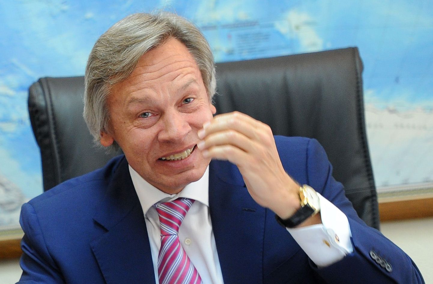 Vene riigiduuma rahvusvaheliste suhete komisjoni esimees Aleksei Puškov.