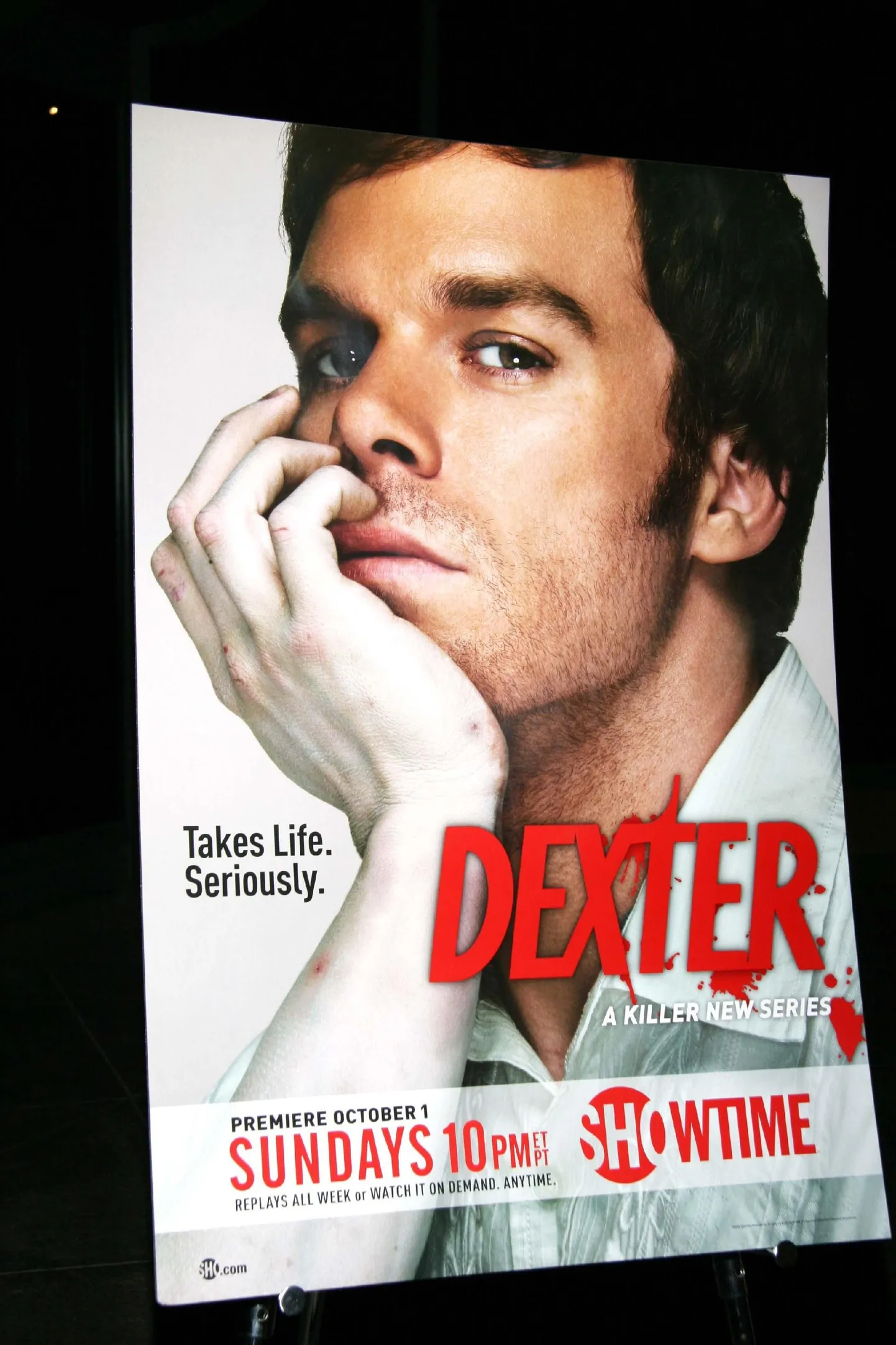Krimisarja "Dexter" reklaamplakat