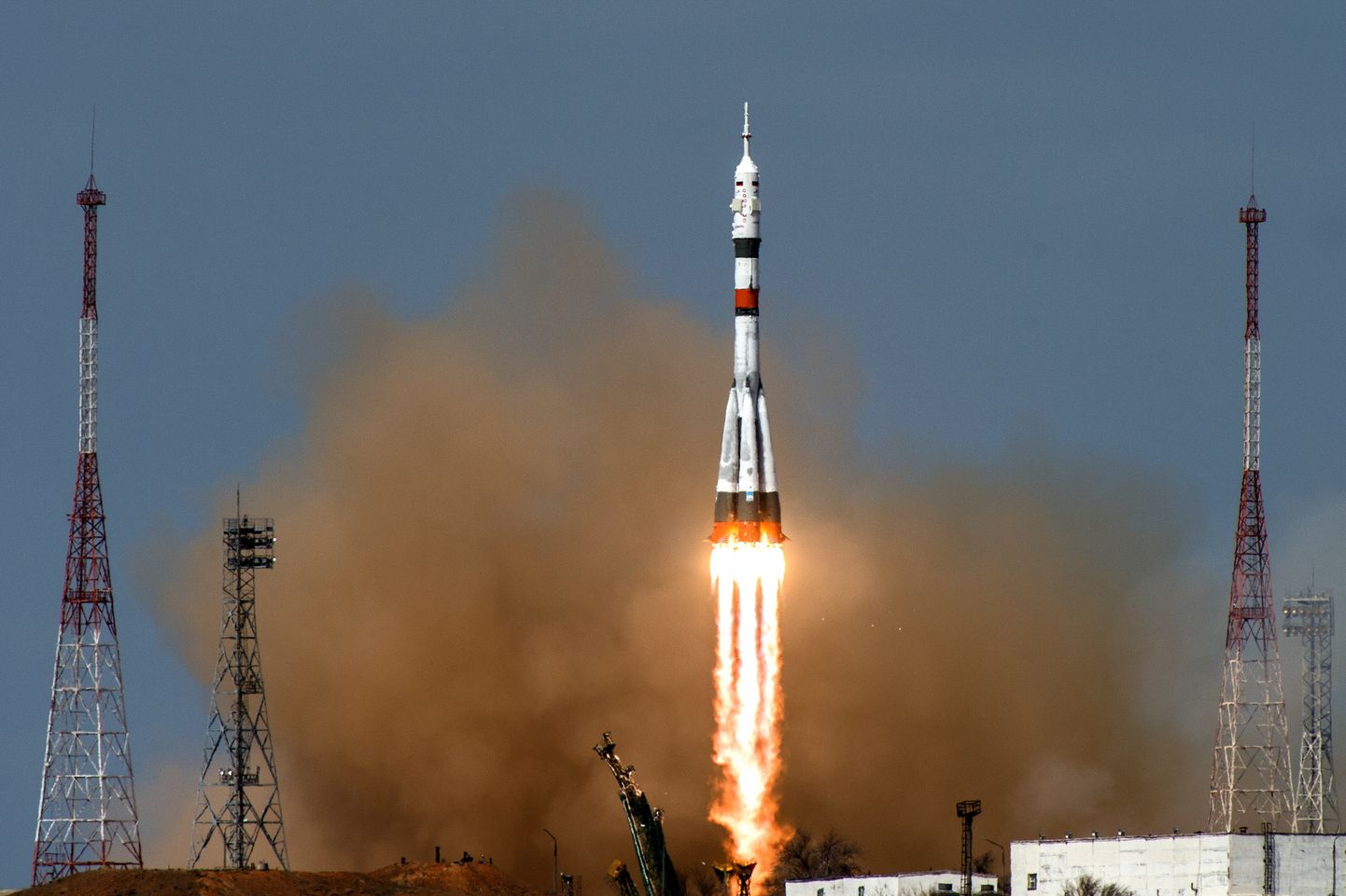 Sojuz MS-16 startimas rahvusvahelise kosmosejaama poole 9. aprillil 2020.