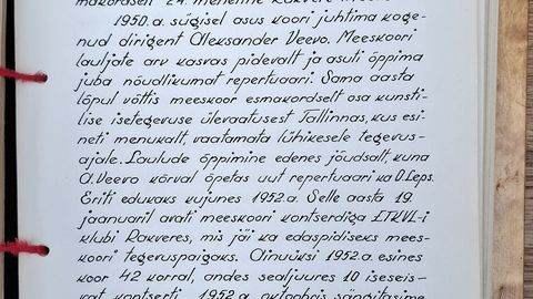 Näitus tutvustab meeskoori sajandit