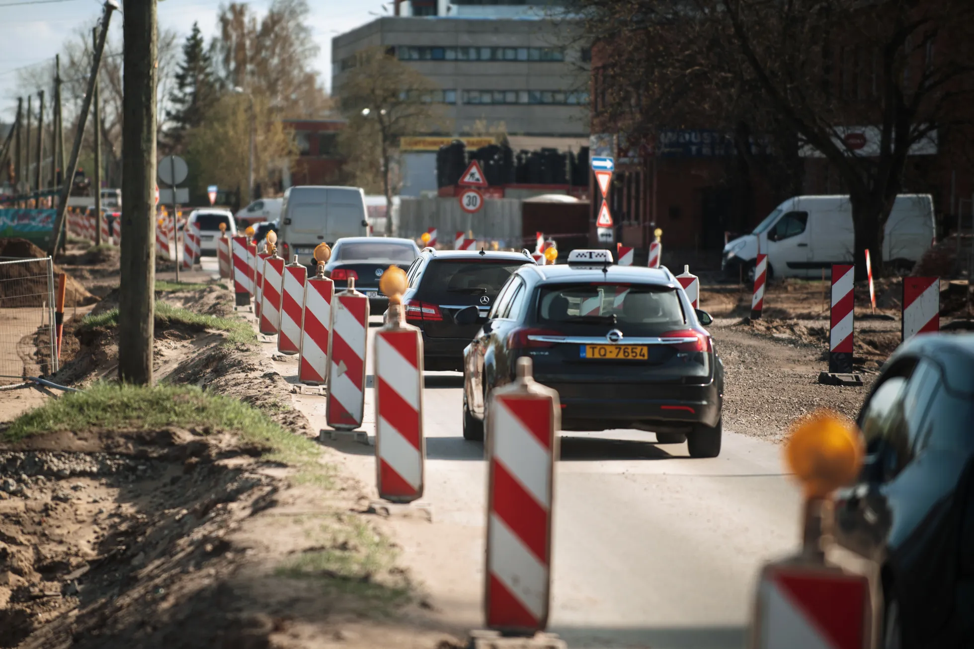 Строительство Восточной магистрали в районе Деглавского моста
