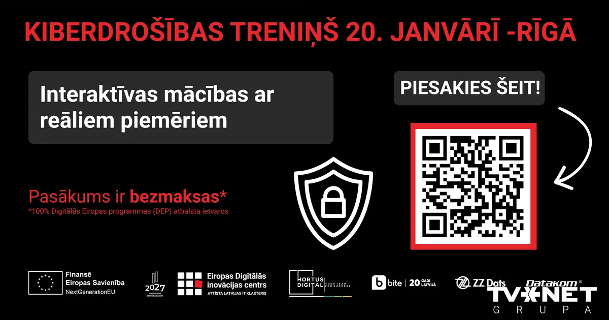 Cybersecurity Training Kickstart in Riga: Company Applications Invited