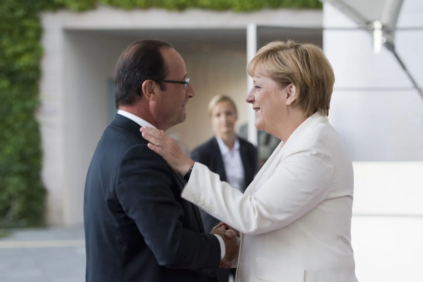 Angela Merkeli ja François Hollande'i kohtumine 23. augustil Berliinis.