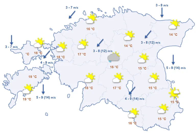 Ilm esmaspäeval