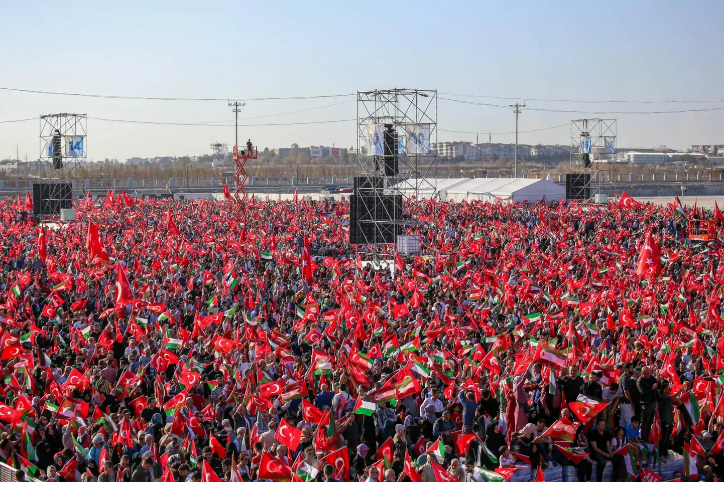 Palestiinlaste toetusmeeleavaldus Istanbulis 28. oktoobril 2023.
