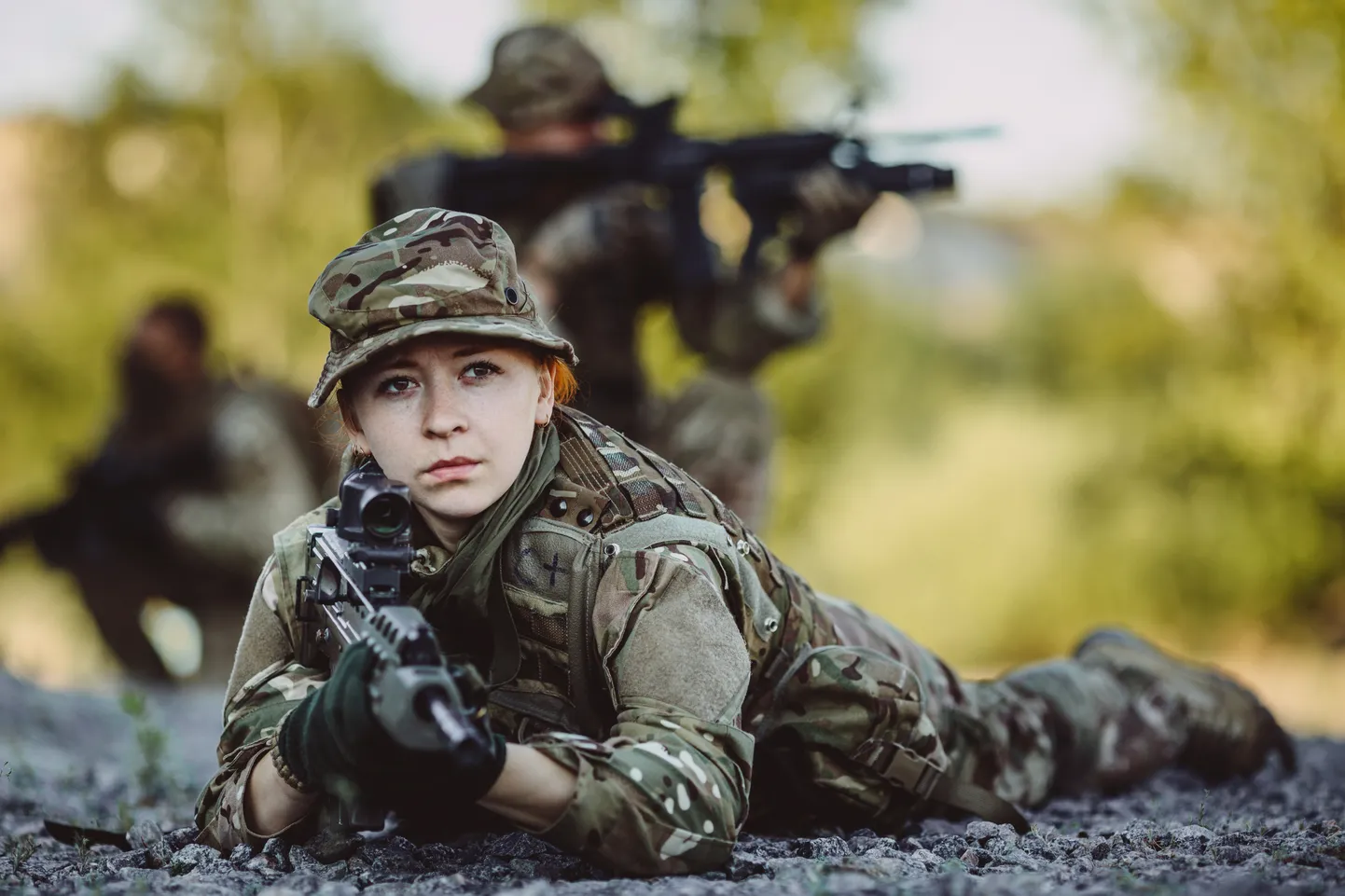 Женщина в армии. Фото иллюстративное.
