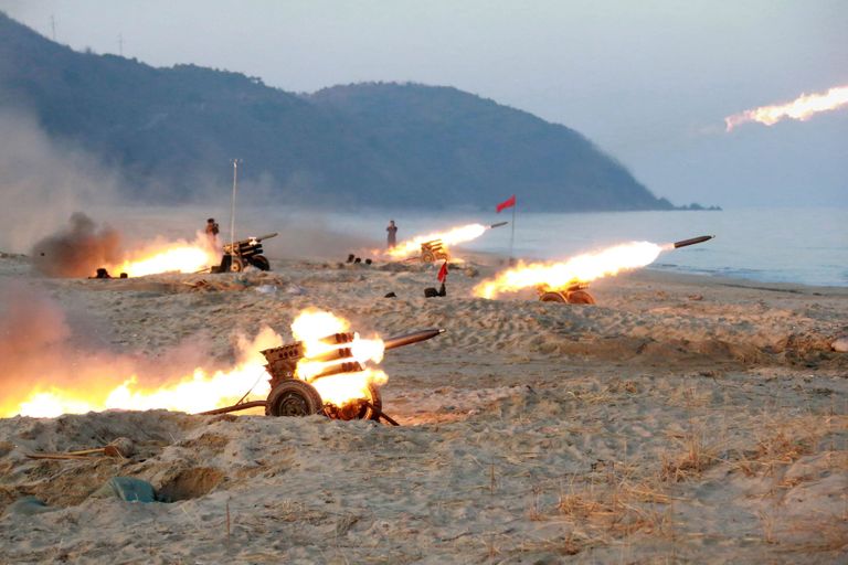 Põhja-Korea sõjaväe õppused. / Scanpix