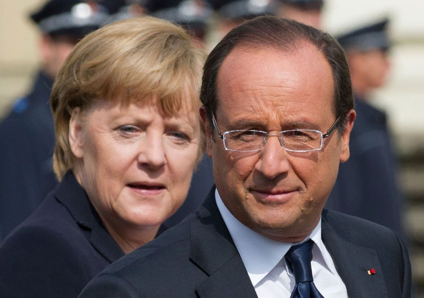 Saksa kantsler Angela Merkel ja Prantsuse president François Hollande.
