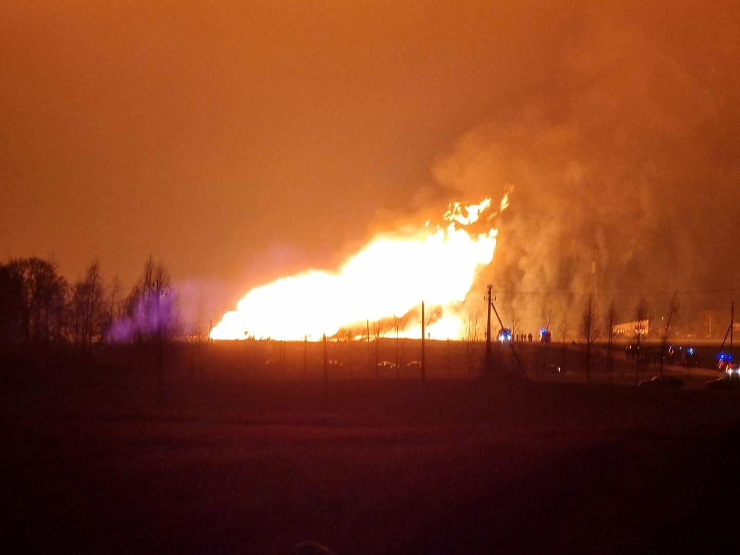 Взрыв газопровода в Литве.