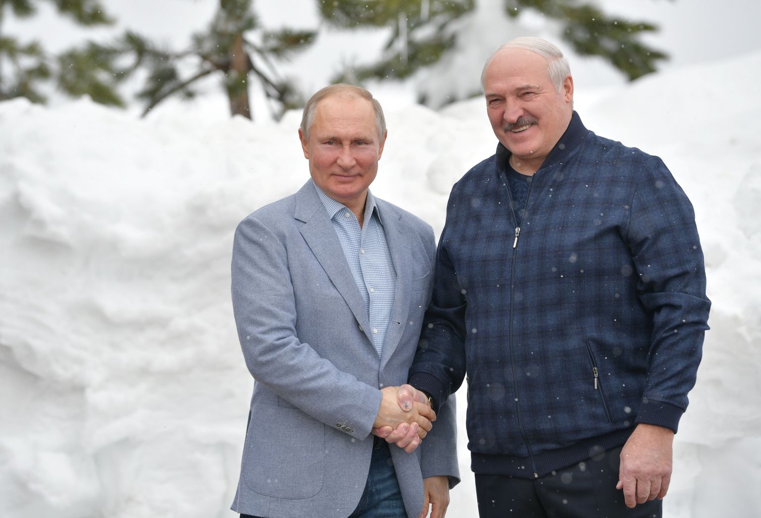 Владимир Путин и Александр Лукашенко.