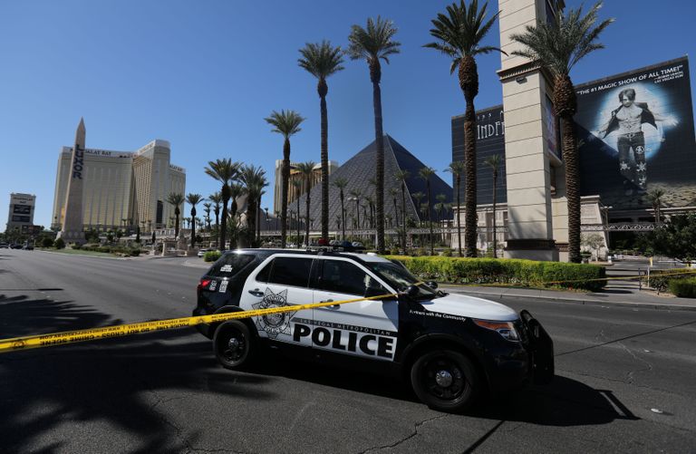 Politseivalve Las Vegases Luxori ja Mandalay Bay hotelli juures / Mike Blake/Reuters/Scanpix