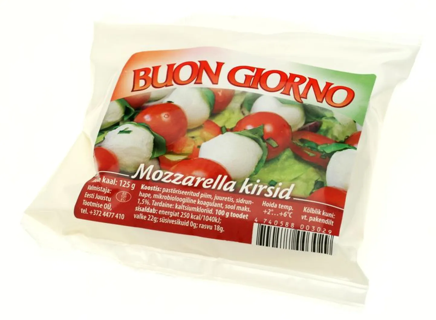 Uued Buon Giorno mozzarellakirsid.