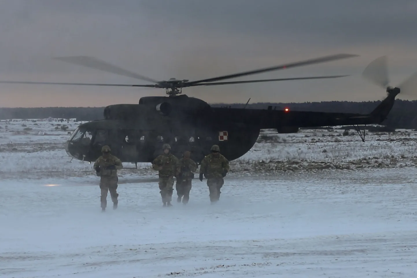 NATO õppused Poolas 1. detsembril 2023. a.