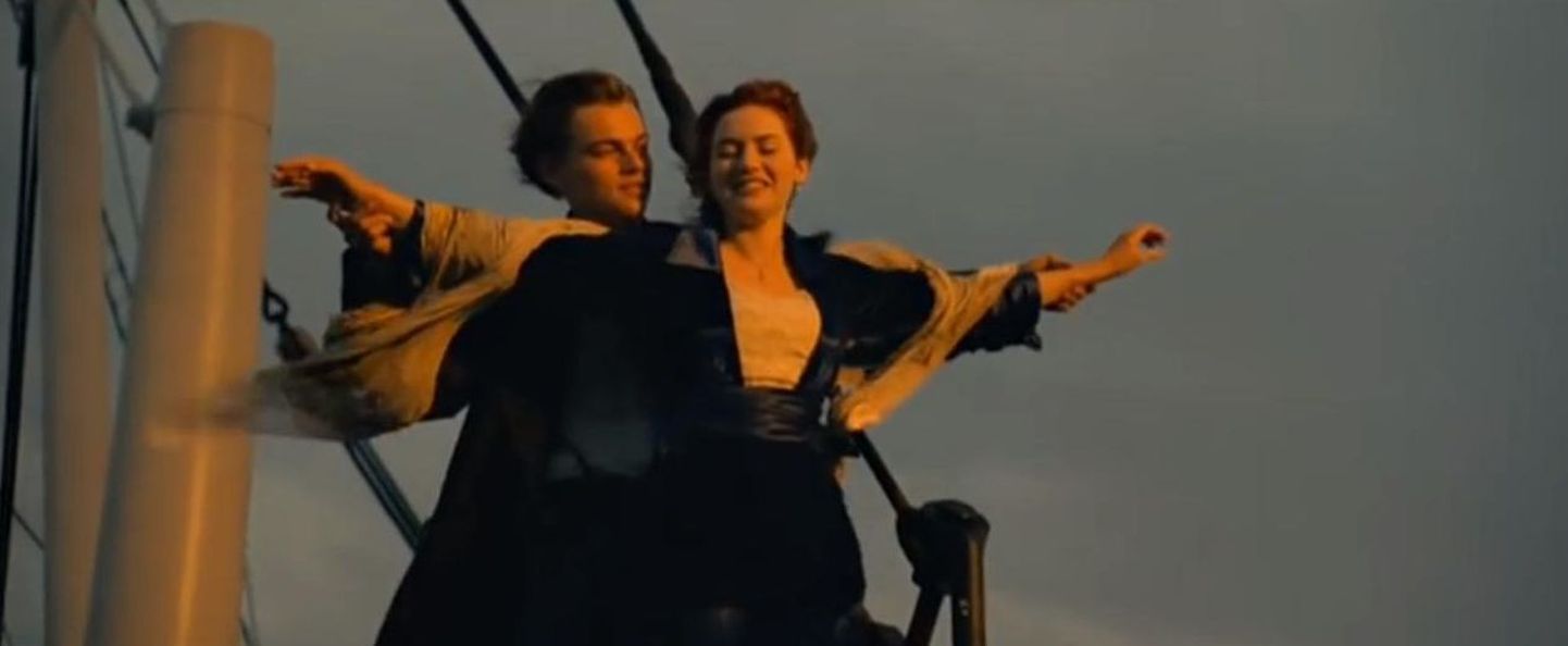 Kaader filmist «Titanic». Pildil Jack (Leonardo DiCaprio) ja Rose (Kate Winslet)