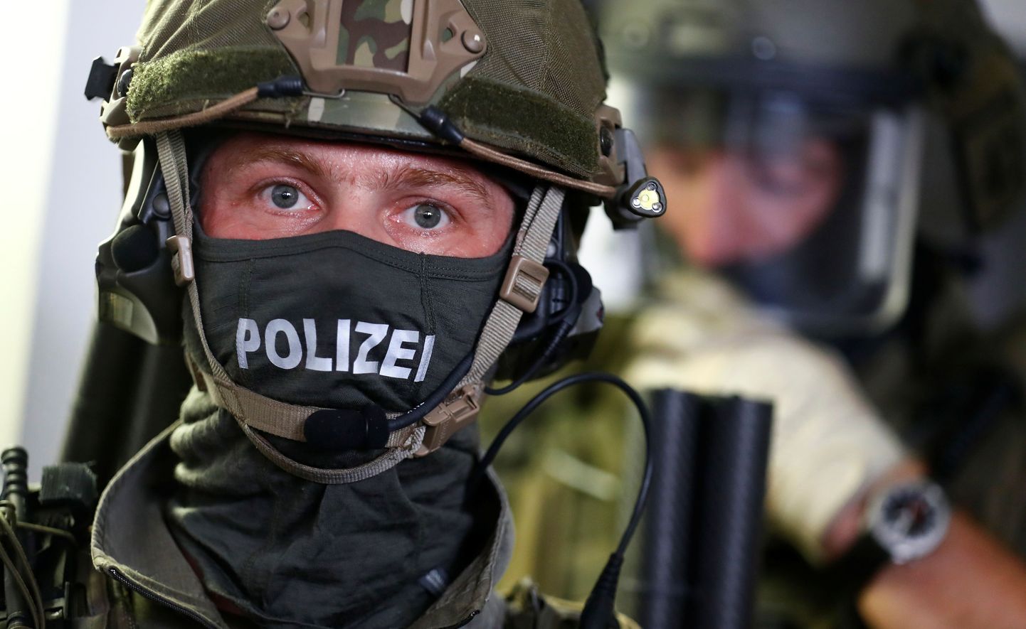 Немецкий полицейский. Снимок иллюстративный.