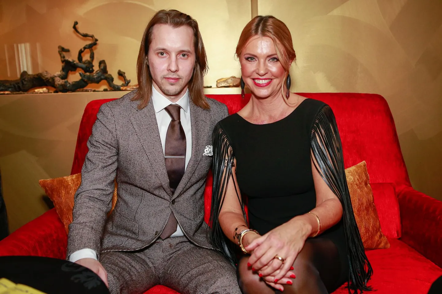 Eesti Muusikaettevõtluse Auhindade gala 2015 restoranis Merineitsi. Toomas Olljum ja Anu Saagim