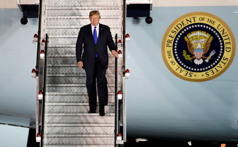 USA president Donald Trump saabus 10. juunil Singapuri Paya Lebari õhujõudude baasi