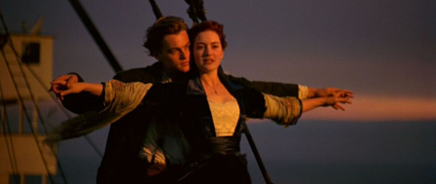 Jack (Leonardo DiCaprio) ja Rose (Kate Winslet) filmis «Titanic»