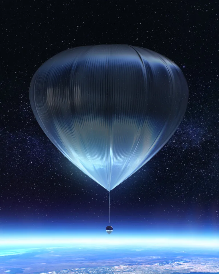 SpaceBalloon ja kaheksakohaline kapsel Spaceship Neptune.