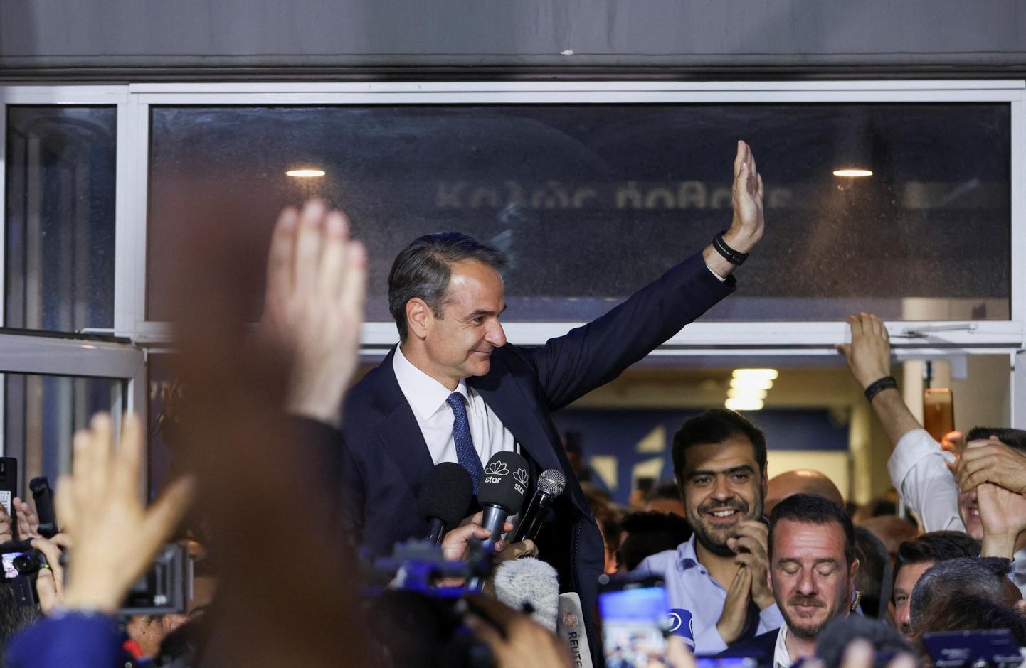 Valimistel võimsa võidu võtnud Kreeka peaminister Kyriákos Mitsotákis.
