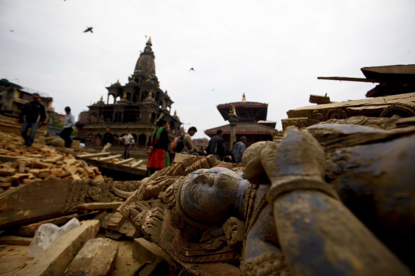 Разрушения в Непале.
