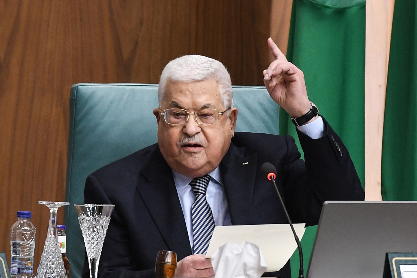 Rietumkrastu pārvaldošās palestīniešu pašpārvaldes prezidents Mahmuds Abass