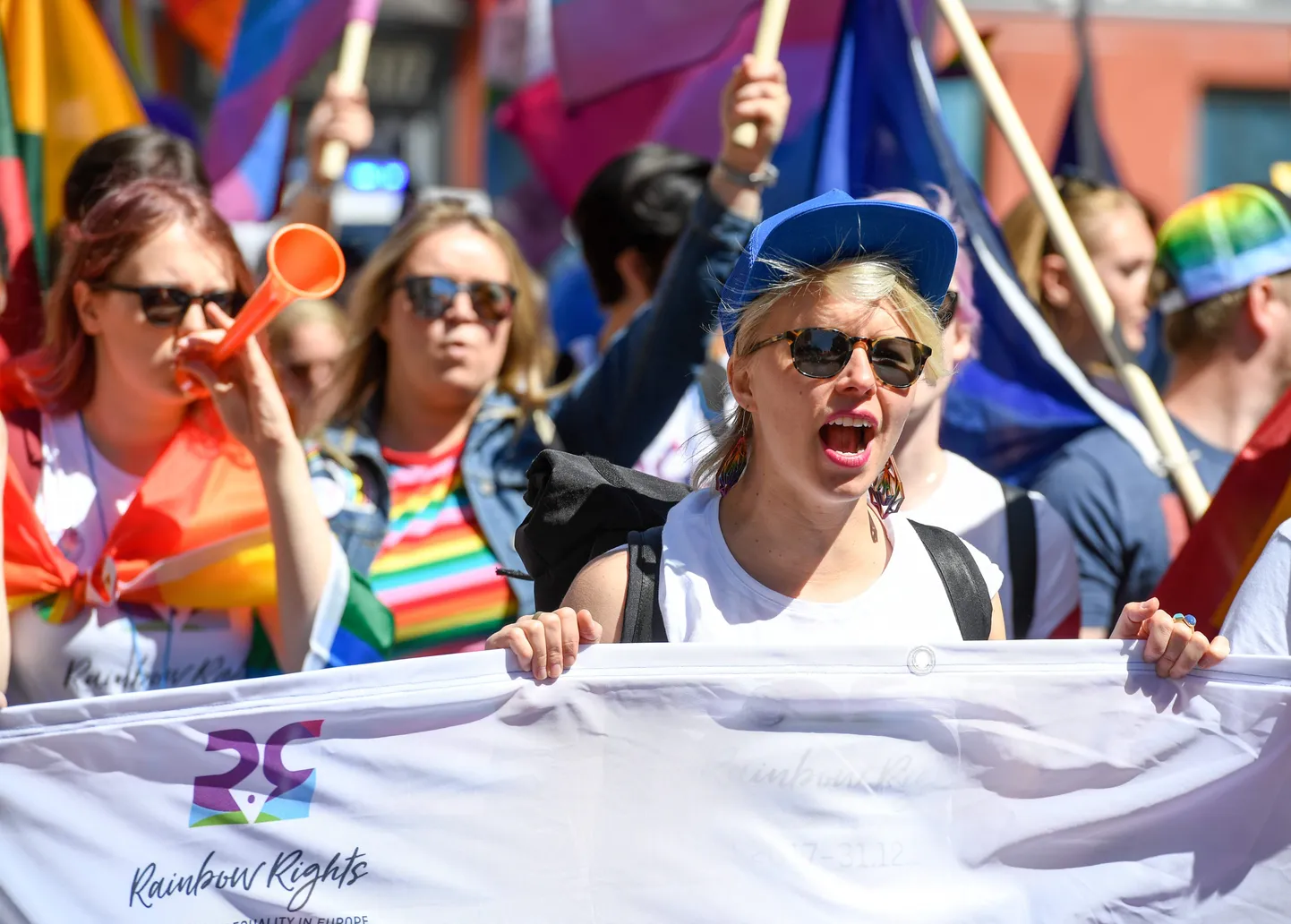 Baltic Pride paraad aastal 2018. / AFP PHOTO / Ilmars ZNOTINS