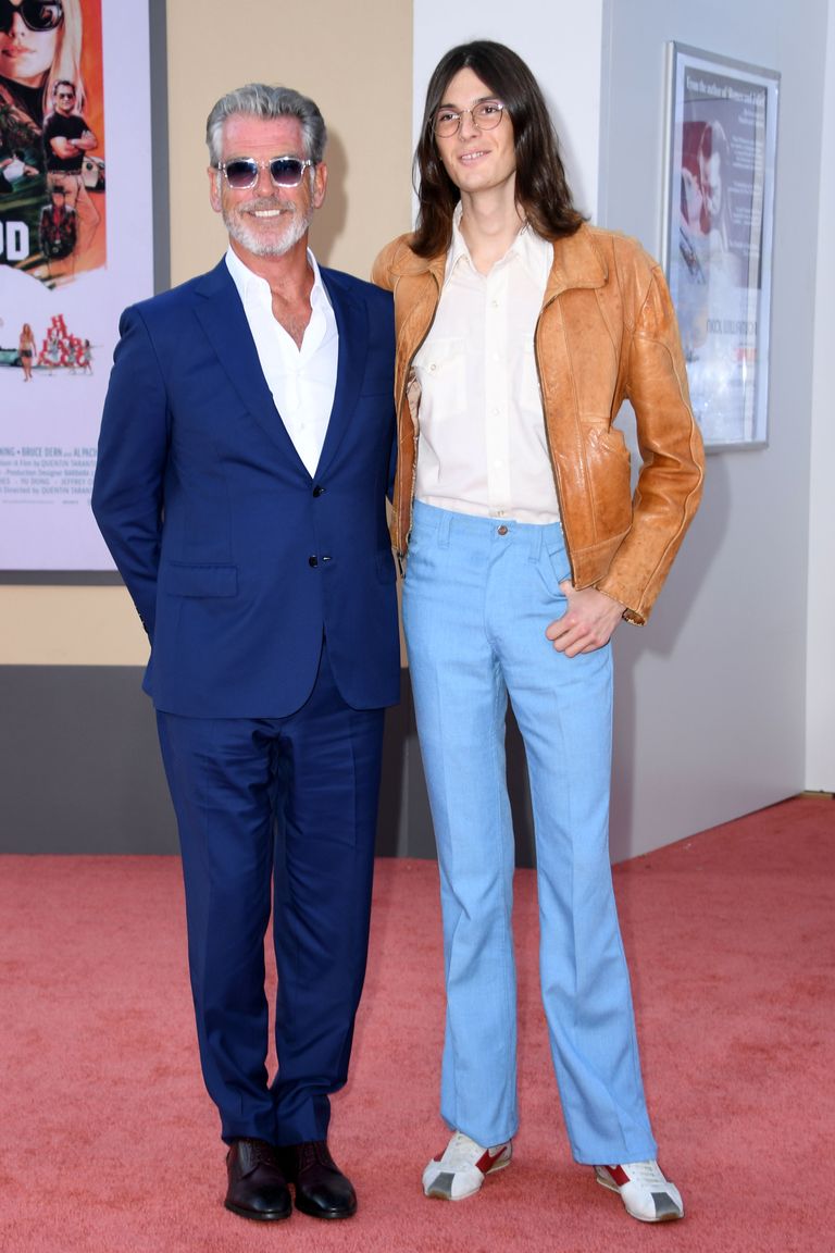 Pierce Brosnan oma poja Dylaniga 2019. aasta juulis. 