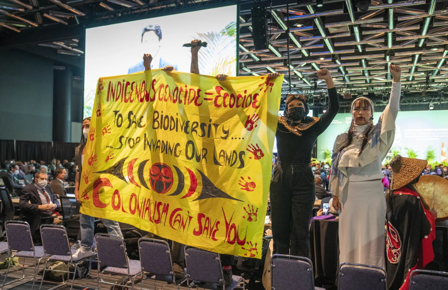 Eile katksestasid protsestijad Kanada peaministrie esinemise COP15 avatseremoonial