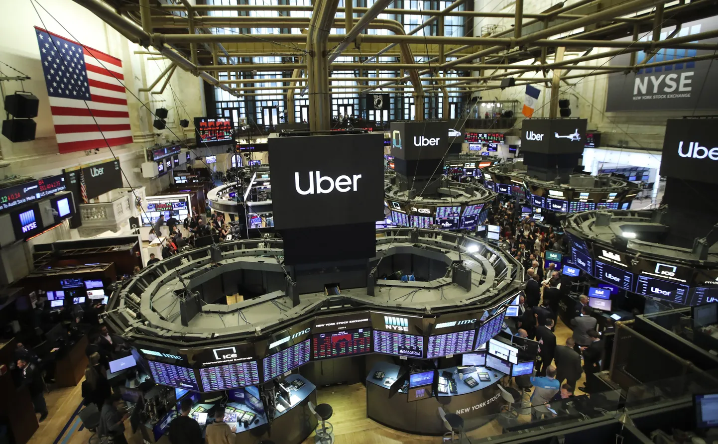 Uberi esimene kauplemispäev New Yorgi börsil oli reedel