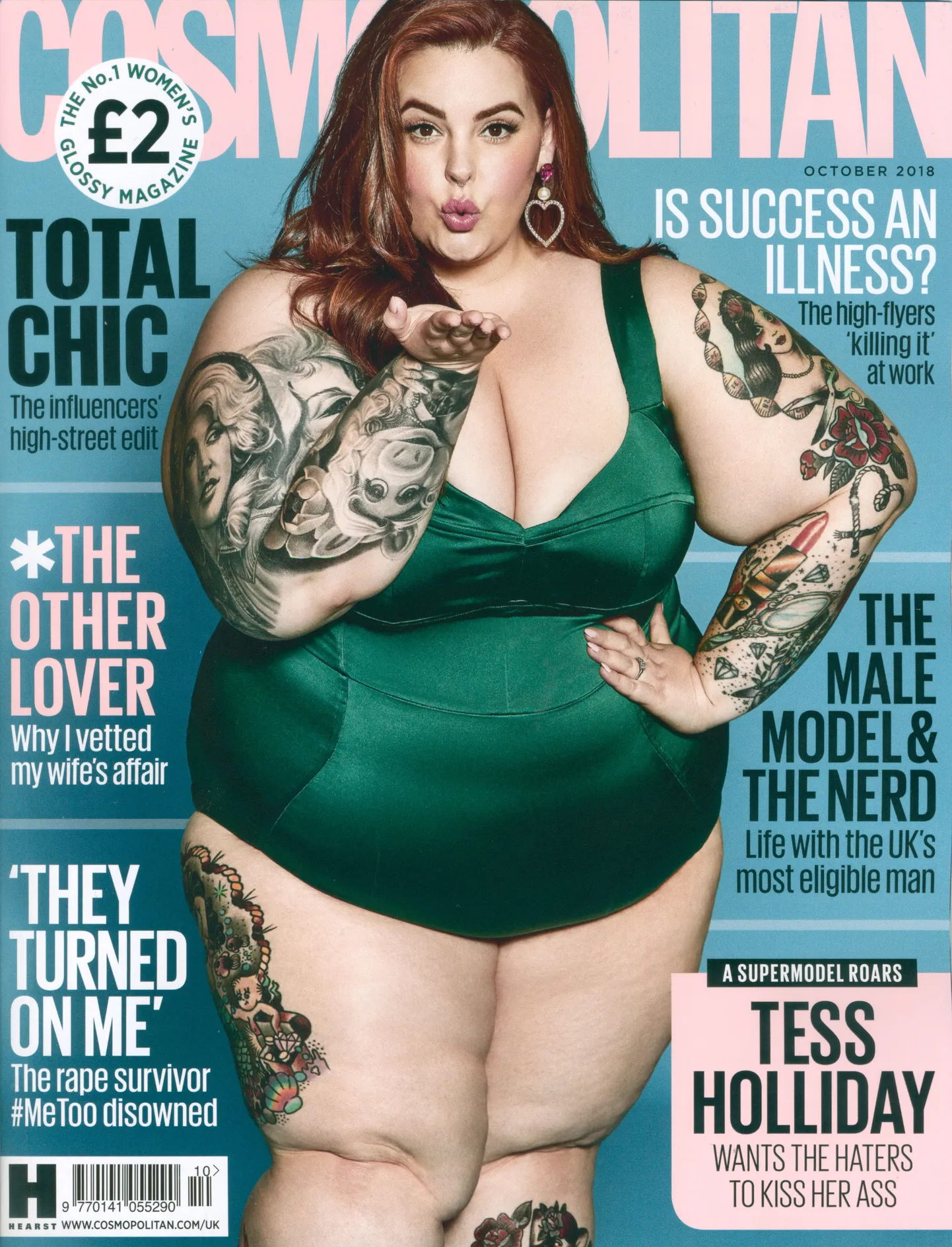 Tess Holliday Cosmopolitani kaanel.