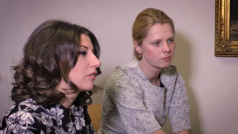 Mälestuse rüvetamist kommenteerimas Olga Ivanova
