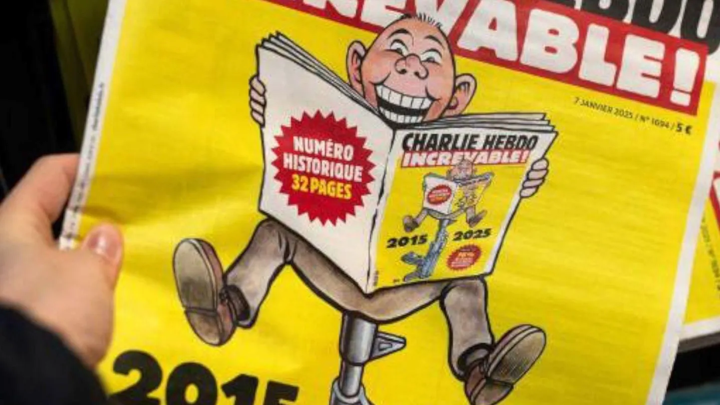 Карикатура на обложке свежего выпуска Charlie Hebdo, посвященного расстрелу редакции, означает, что журнал будет продолжает выходить для своих читаталей несмотря ни на что.