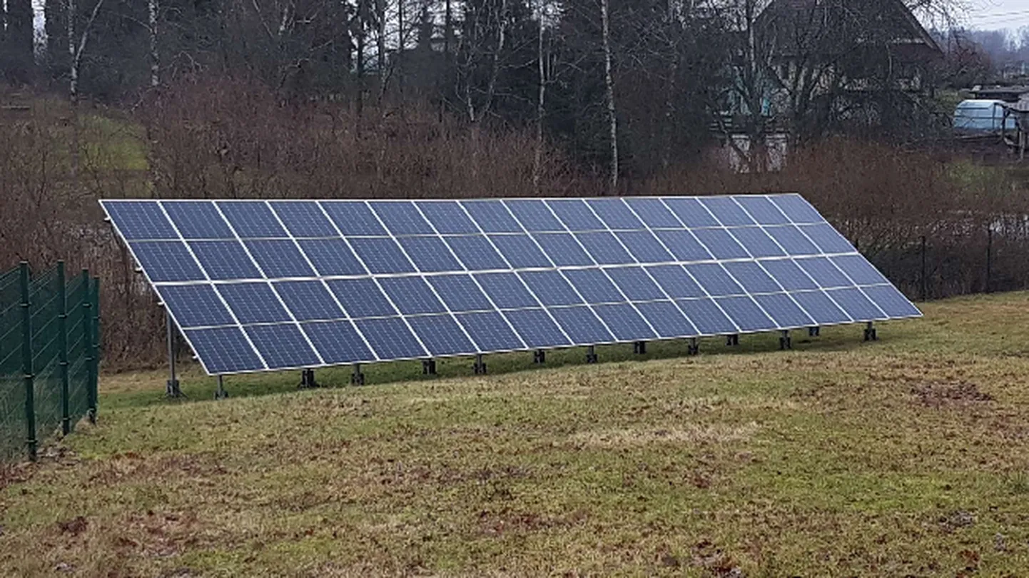 Reoveepuhastile paigaldatakse 23,4 kW võimsusega päikesepark. Foto on illustratiivne.