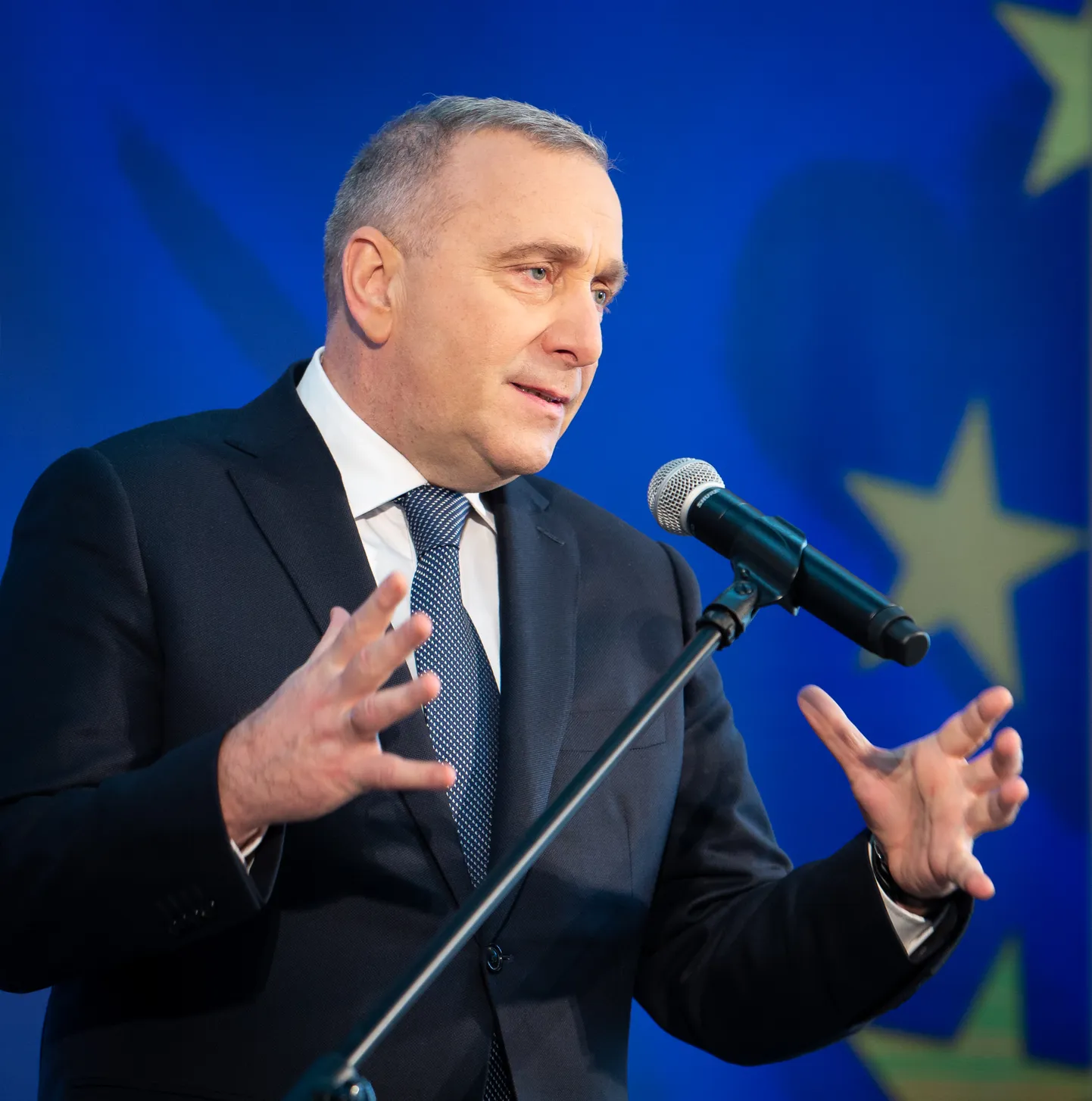 Poola opositsioonierakonna Kodanikeplatvorm (PO) esimees Grzegorz Schetyna veebruaris.