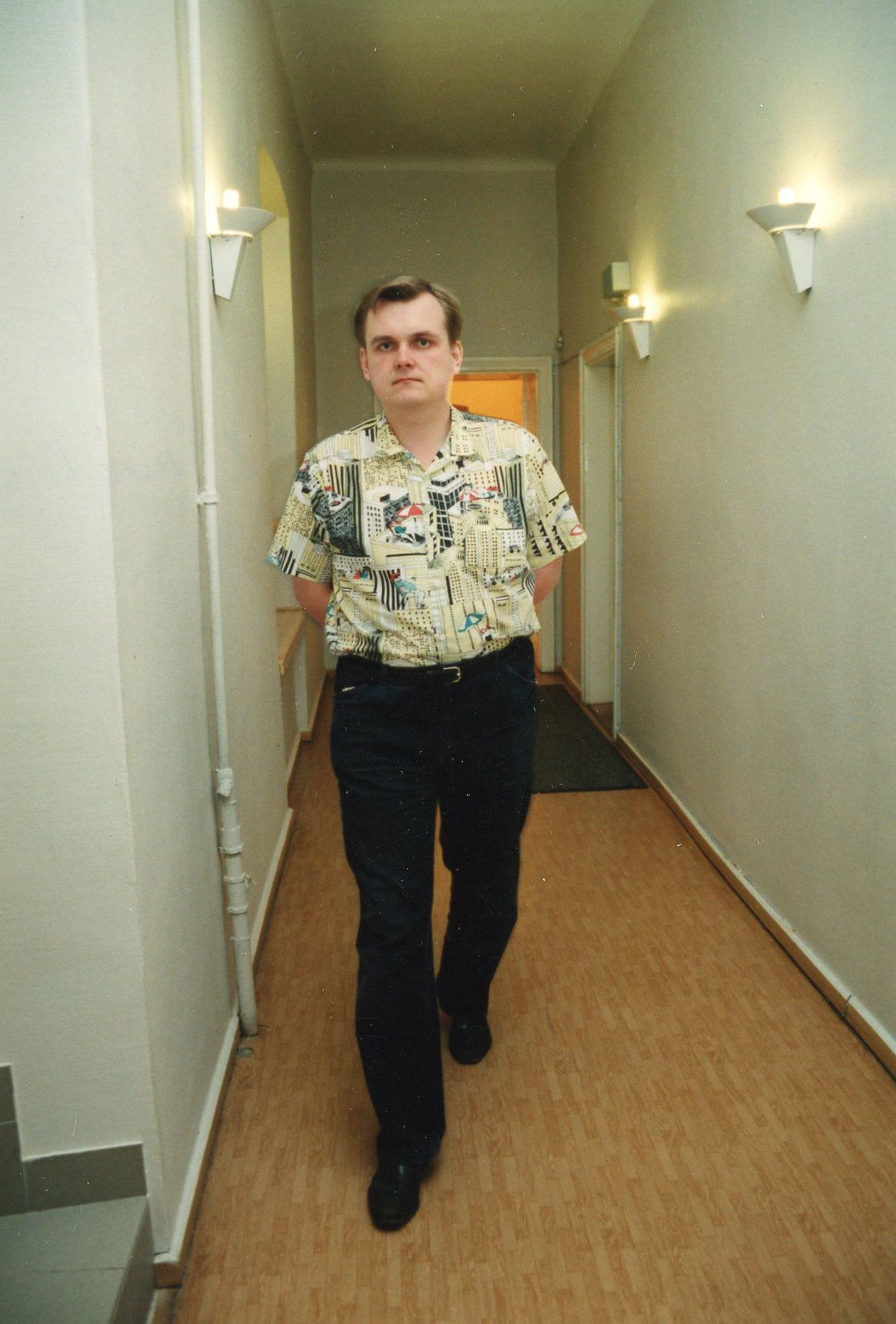 Noor välistoimetuse töötaja Erkki Bahovski 22. mail 1996. aastal.